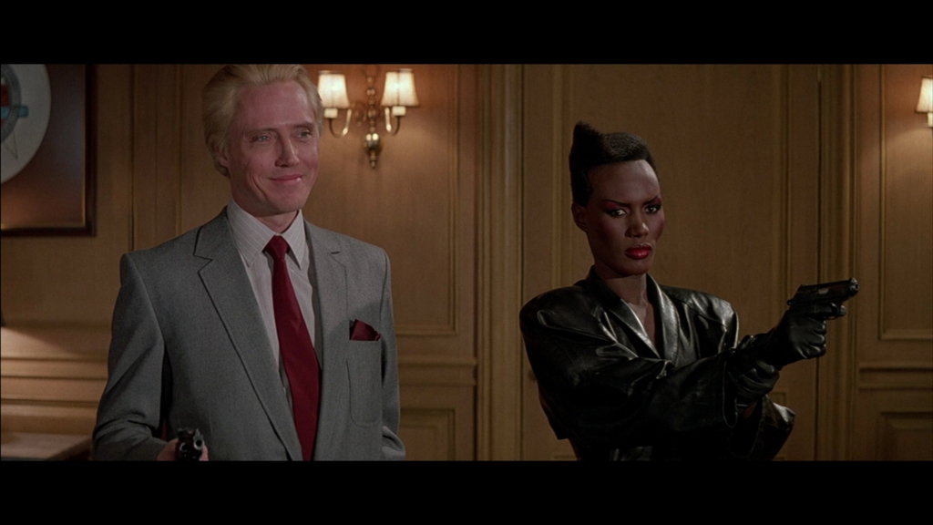 Grace Jones, May Day (James Bond), Max Zorin, Christopher Walken, A View To A Kill HD Wallpaper grace jones, may day (james bond), max zorin, christopher walken, a view to a kill hd wallpaper