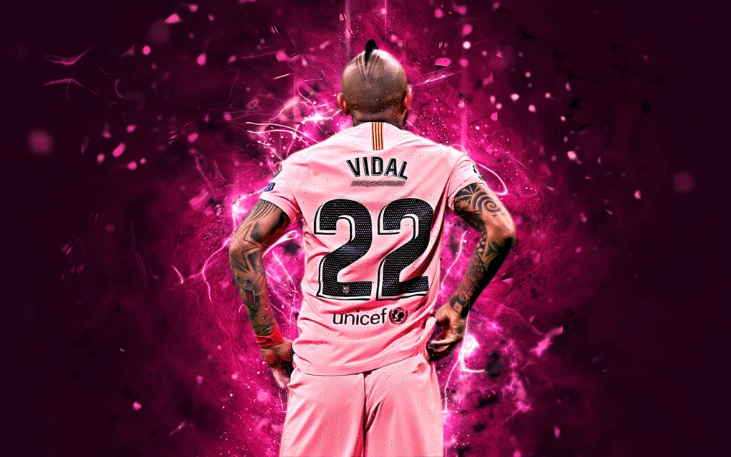 soccer, chilean, fc barcelona, arturo vidal hd wallpaper