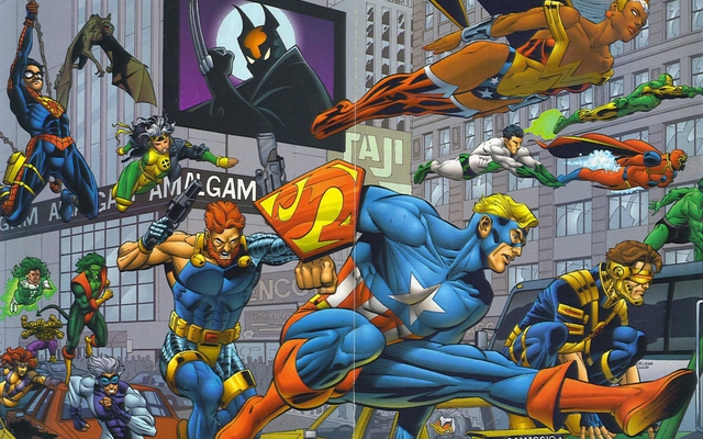 amalgam comics hd wallpaper