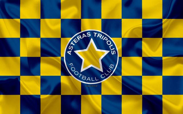 soccer, logo, emblem, asteras tripoli f.c 4k ultra hd wallpaper
