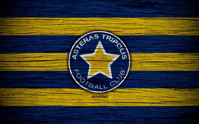 soccer, logo, emblem, asteras tripoli f.c 4k ultra hd wallpaper