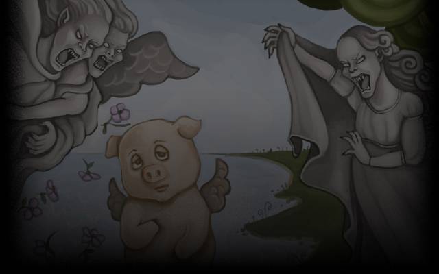 adventurezator: when pigs fly hd wallpaper