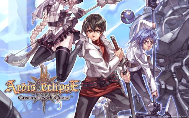 quinn (aedis eclipse: generation of chaos), keri (aedis eclipse: generation of chaos), gon (aedis eclipse: generation of chaos), aedis eclipse: generation of chaos hd wallpaper